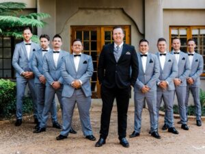 Garden Wedding Groomsmen Attire: Elegance Meets Nature